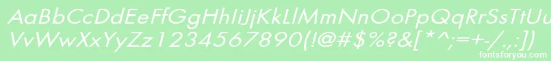 BelmarextoblNo Font – White Fonts on Green Background