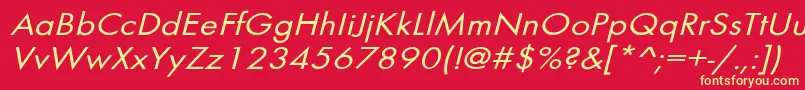 BelmarextoblNo Font – Yellow Fonts on Red Background