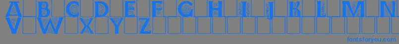 Farnoein Font – Blue Fonts on Gray Background