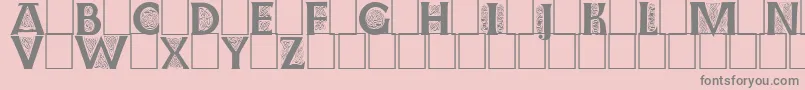 fuente Farnoein – Fuentes Grises Sobre Fondo Rosa