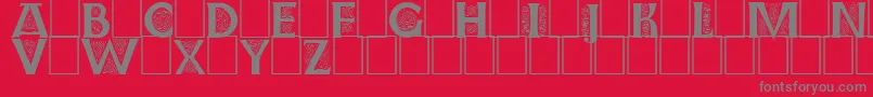 Farnoein Font – Gray Fonts on Red Background