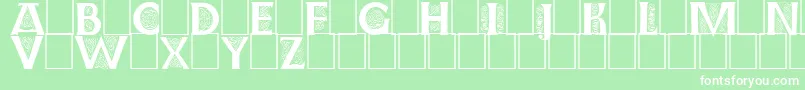 Farnoein Font – White Fonts on Green Background