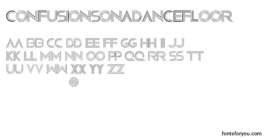 ConfusionsOnADancefloor-fontti – aakkoset, numerot, erikoismerkit