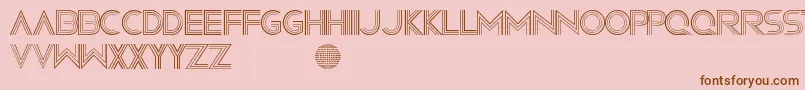 ConfusionsOnADancefloor Font – Brown Fonts on Pink Background