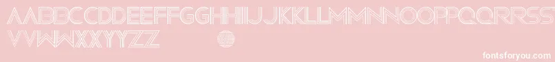 フォントConfusionsOnADancefloor – ピンクの背景に白い文字