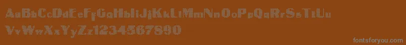 Шрифт IntellectaDigital – серые шрифты на коричневом фоне
