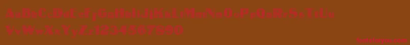 IntellectaDigital Font – Red Fonts on Brown Background