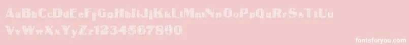 IntellectaDigital Font – White Fonts on Pink Background