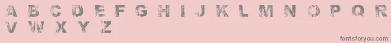 WetarialRegular Font – Gray Fonts on Pink Background