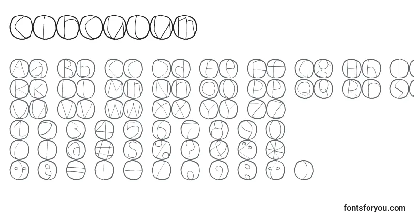 Schriftart Circulum – Alphabet, Zahlen, spezielle Symbole