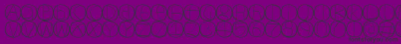 Circulum-fontti – mustat fontit violetilla taustalla