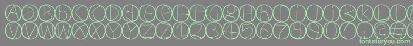 Circulum-fontti – vihreät fontit harmaalla taustalla