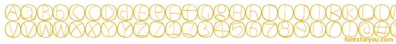 Шрифт Circulum – оранжевые шрифты на белом фоне