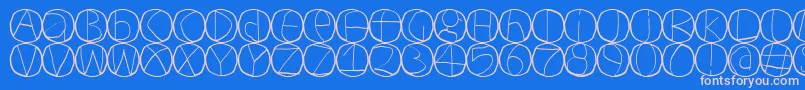 Шрифт Circulum – розовые шрифты на синем фоне