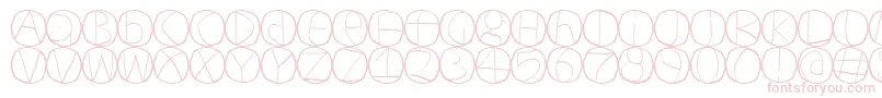 Шрифт Circulum – розовые шрифты