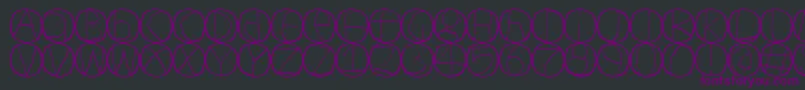 Шрифт Circulum – фиолетовые шрифты на чёрном фоне