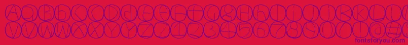 Шрифт Circulum – фиолетовые шрифты на красном фоне