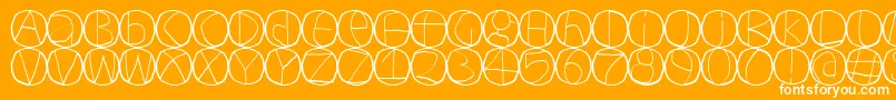 Circulum Font – White Fonts on Orange Background