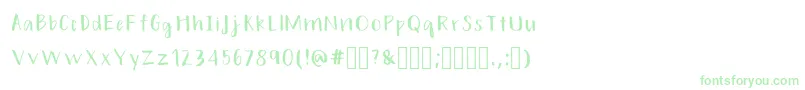 HandsonRegular Font – Green Fonts