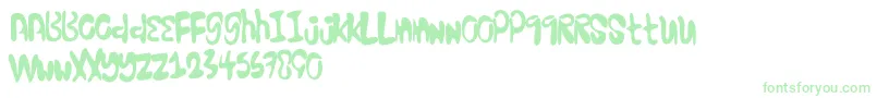 Excellentstencil Font – Green Fonts on White Background