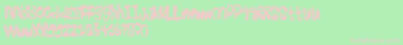 Excellentstencil Font – Pink Fonts on Green Background
