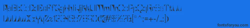Glaukous Font – Black Fonts on Blue Background