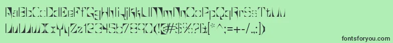 More about Glaukous Font Glaukous Font – Black Fonts on Green Background