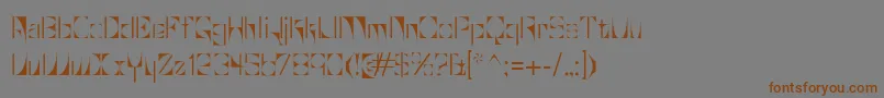 Glaukous Font – Brown Fonts on Gray Background