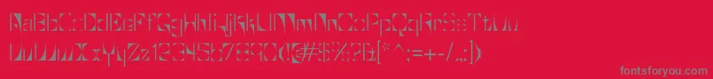Glaukous Font – Gray Fonts on Red Background