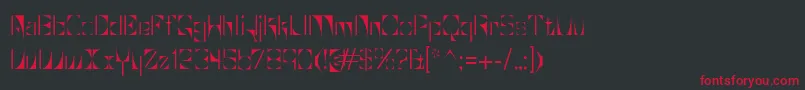 Glaukous Font – Red Fonts on Black Background