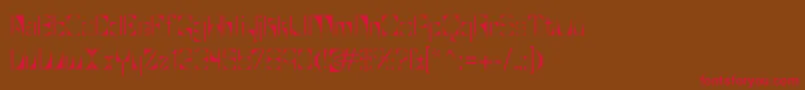 Glaukous Font – Red Fonts on Brown Background