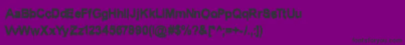 Wet1Becker Font – Black Fonts on Purple Background