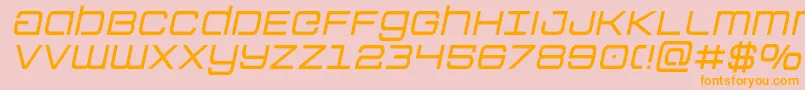 Colonymarinessemital Font – Orange Fonts on Pink Background