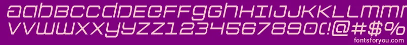 Colonymarinessemital Font – Pink Fonts on Purple Background