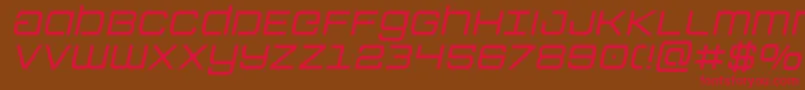 Colonymarinessemital Font – Red Fonts on Brown Background