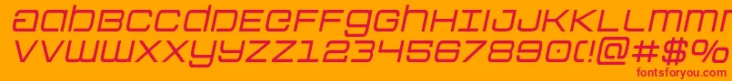 Colonymarinessemital Font – Red Fonts on Orange Background