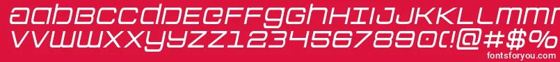 Colonymarinessemital Font – White Fonts on Red Background