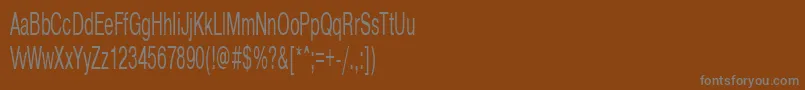 Шрифт Pragmaticactt50n – серые шрифты на коричневом фоне