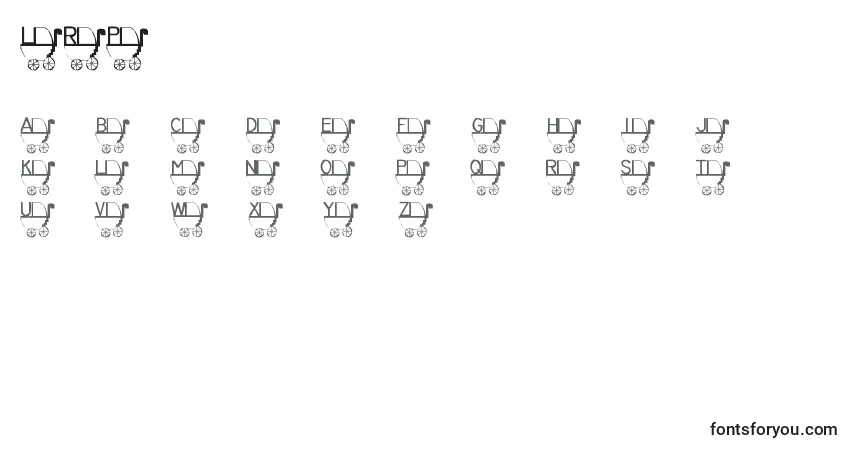 Schriftart LmsRykersPram – Alphabet, Zahlen, spezielle Symbole