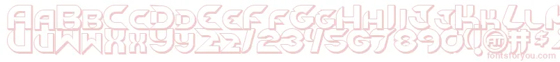 NewdigitalOutline Font – Pink Fonts on White Background
