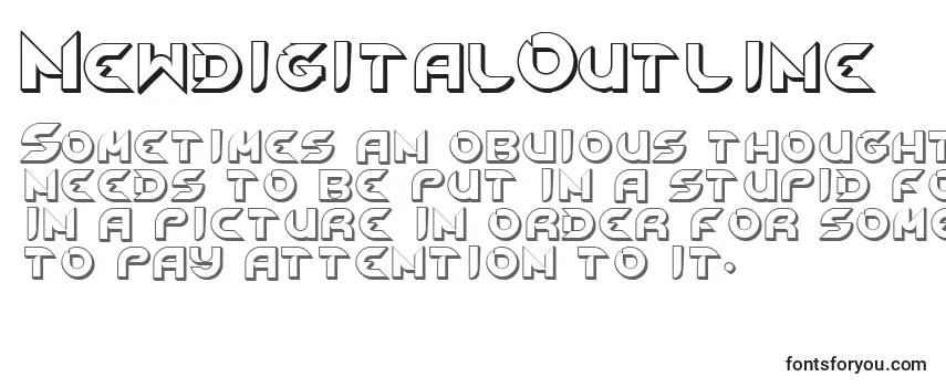 Шрифт NewdigitalOutline