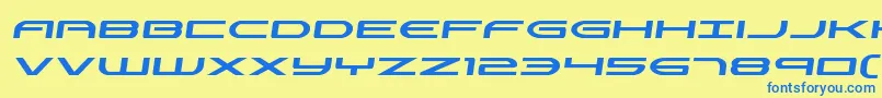 Czcionka Antietamsemital – niebieskie czcionki na żółtym tle