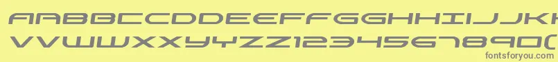 Czcionka Antietamsemital – szare czcionki na żółtym tle