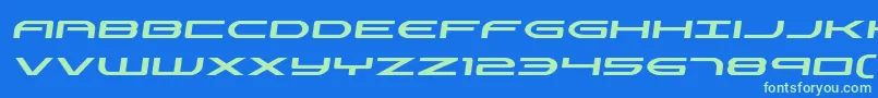 Antietamsemital Font – Green Fonts on Blue Background