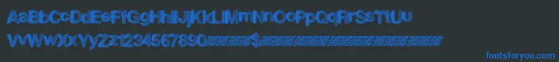 Superfreak Font – Blue Fonts on Black Background