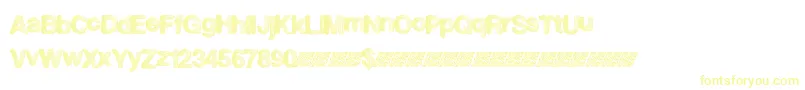 Czcionka Superfreak – żółte czcionki