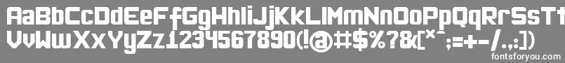 OkulaHayirSoft Font – White Fonts on Gray Background