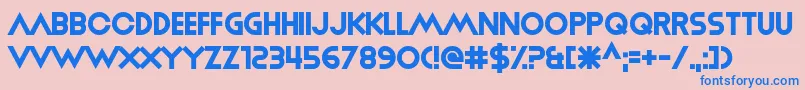 MiracleDay Font – Blue Fonts on Pink Background