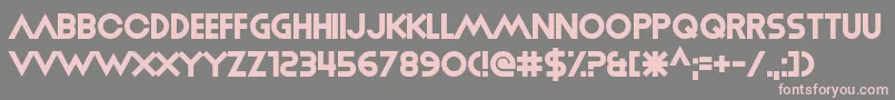 MiracleDay Font – Pink Fonts on Gray Background