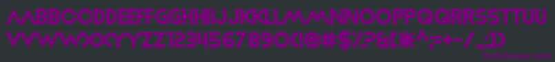 MiracleDay Font – Purple Fonts on Black Background